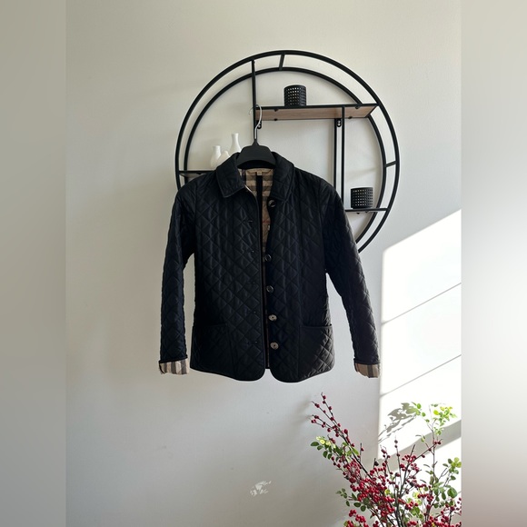 Burberry Brit Quilted Coat/Jacket Nova Check Sz. S - Picture 5 of 8